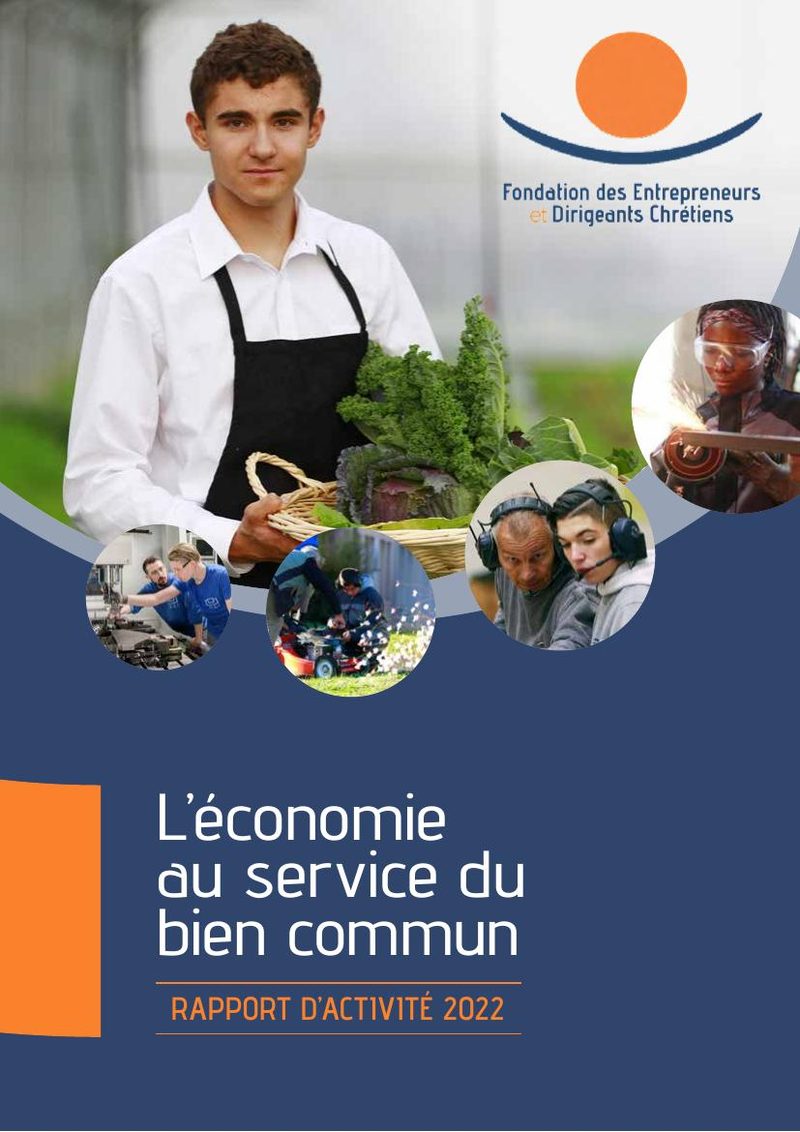 Couverture du rapport d'activité 2022