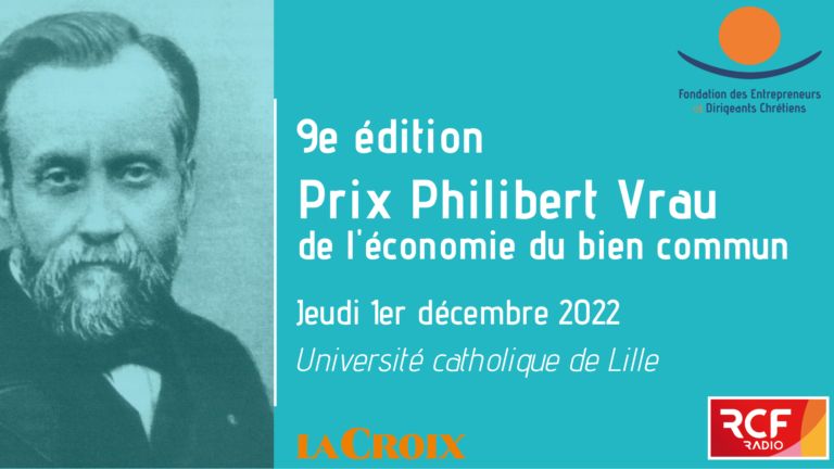 Jeudi 1er décembre : 9ème édition du Prix Philibert Vrau de l’économie